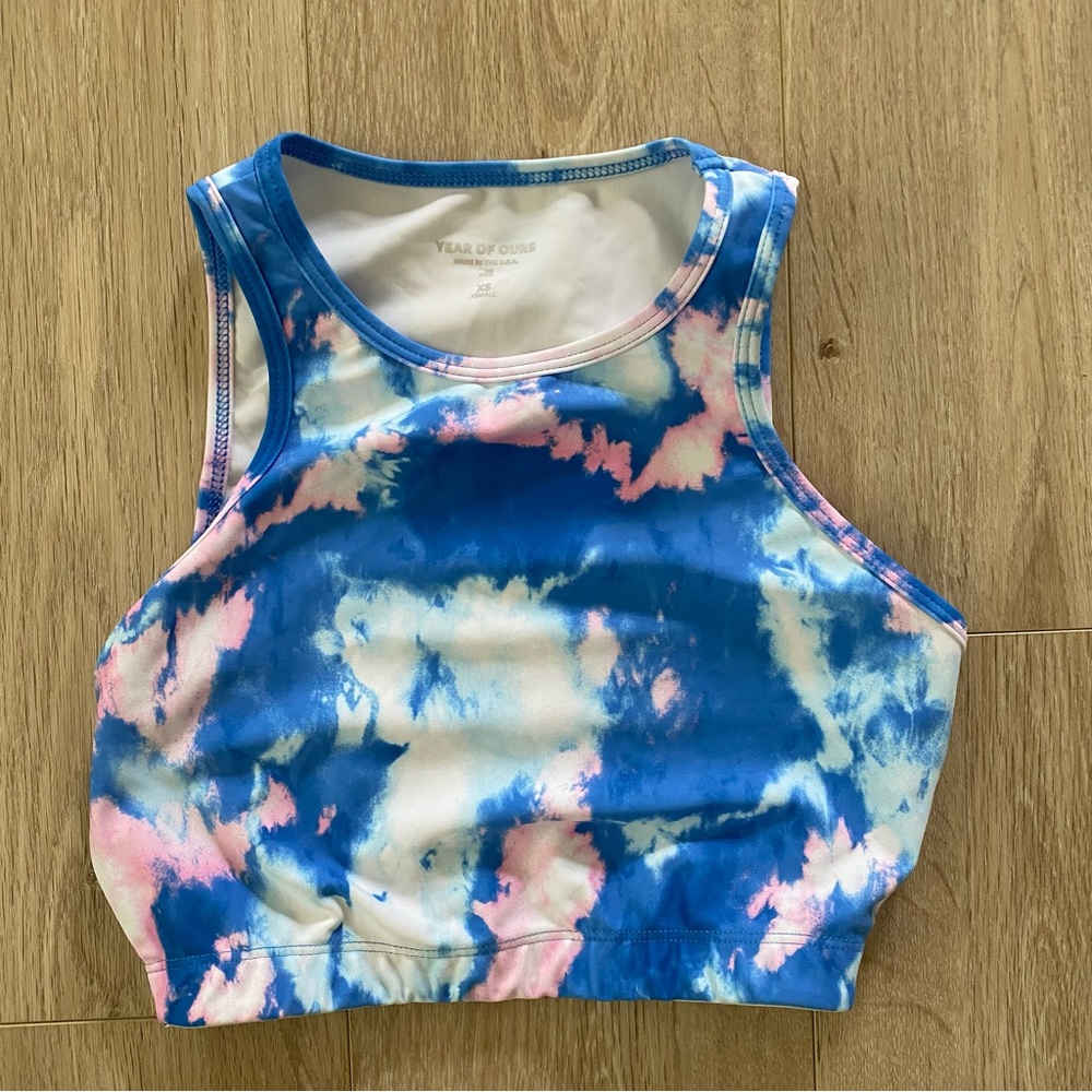 Year of Ours cotton candy sky print top